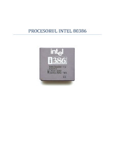 Procesorul Intel 80386 - Pagina 1