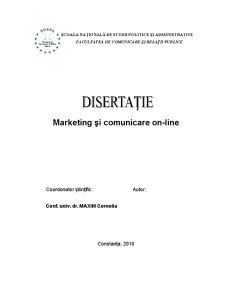 Marketing și Comunicare on-line - Pagina 1