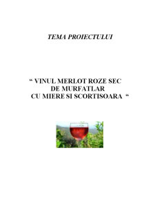 Vinul Merlot Roze sec de Murfatlar cu miere și scorțișoară - Pagina 1