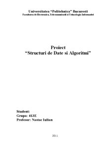 Structuri de Date și Algoritmi - Pagina 1