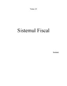 Sistemul Fiscal - Pagina 1