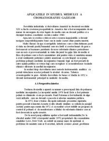 Aplicațiile în studiul mediului a cromatografiei gazelor - Pagina 1