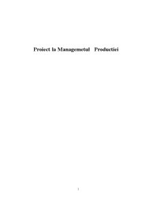 Managementul producției - Pagina 1