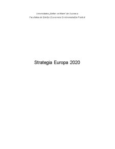 Strategia Europa 2020 - Pagina 1