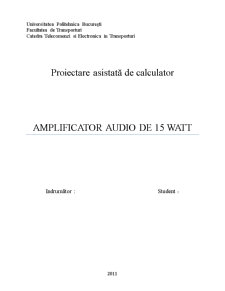 Amplificator Audio de 15 W - Pagina 1