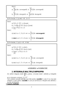 Integrale Simple Improprii - Pagina 2