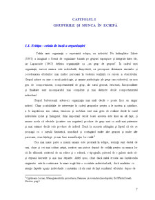 Managementul muncii în echipă - studiu de caz la Scoala Gimnazială Iorgu Iordan din Tecuci - Pagina 1