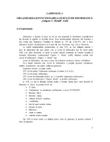 Monografie învățământ - Liceul de Informatică Grigore C Moisil Iași - Pagina 4