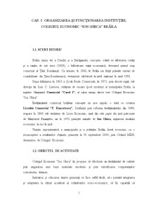 Monografie învățământ - Colegiul Economic Ion Ghica Brăila - Pagina 1