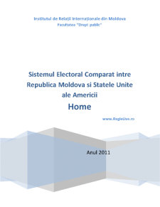 Sistemul electoral comparat între Republica Moldova și Statele Unite ale Americii - Pagina 1