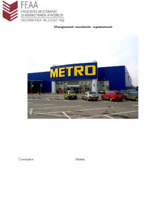 Managementul cunoștințelor organizaționale - Metro Iași - Pagina 1