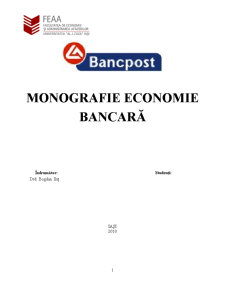 Economie bancară - Bancpost - Pagina 1