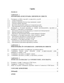 Studiu privind decontarea și înregistrarea în contabilitate a impozitelor directe la constructorul SCM Craiova - Pagina 3