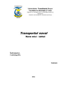 Transportul Naval - Nave Mici - Iahtul - Pagina 1