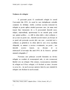 Statutul juridic al persoanelor refugiate - Pagina 3