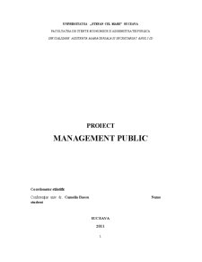 Organizarea managerială - studiu de caz pe școala generală cu clasele I-VIII, Șerbăuți, Suceava - Pagina 1