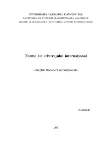 Considerații Generale asupra Arbitrajului Comercial Internațional - Pagina 1