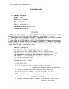 Proiect Didactic - Pagina 1