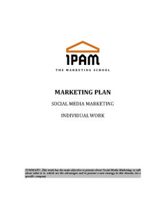 Marketing Plan - Social Media Marketing - Pagina 1