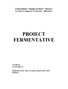 Proiect Fermentative - Berea - Pagina 1