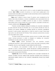 Strategii de Marketing ale Companiilor Multinaționale pe Piața Produselor de Tutun din România - Pagina 2
