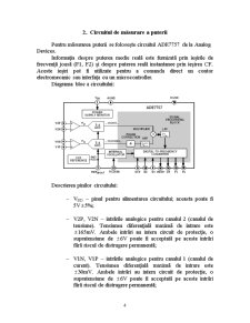 Sistem de Achiziție a Datelor cu PC-ul care să Permită Măsurarea Puterii unui Consumator Electric cu Conectare la Rețeaua Monofazată - Pagina 4