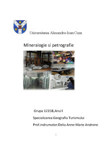 Mineralogie și Petrografie - Pagina 1