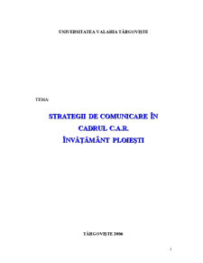 Strategii de Comunicare în Cadrul CAR - Pagina 2