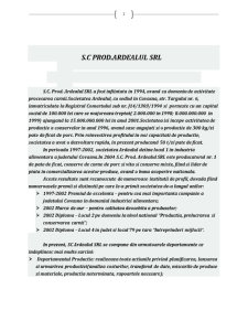 Analiza Firmei SC Prod Ardealul SRL - Pagina 1