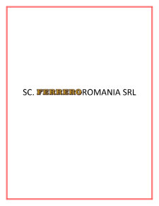 Cercetarea de Marketing - SC Ferrero România SRL - Pagina 2