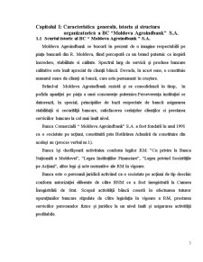 Raport de practică - BC Moldova Agroindbank SA - Pagina 3