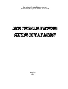 Locul Turismului în Economia din SUA - Pagina 1