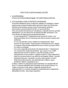 Proiect didactic limba română - substantivul - Pagina 2