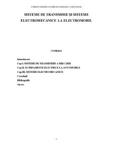 Sisteme de Transmisie și Sisteme Electromecanice la Electromobil - Pagina 1