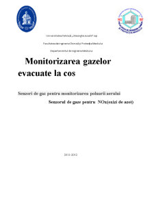 Senzori de gaz pentru monitorizarea poluării aerului - Pagina 1