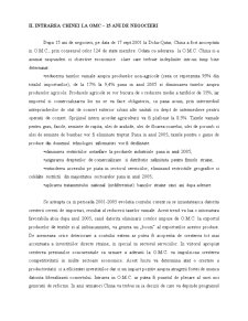 Efectele aderării Chinei la OMC - Pagina 2