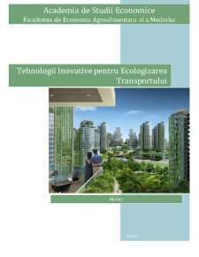 Tehnologii Inovative pentru Ecologizarea Transportului - Pagina 1