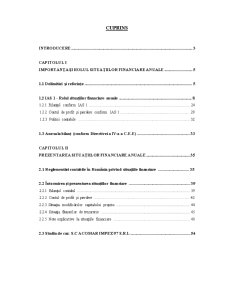 Conformitatea Sistemului Contabil Românesc cu Standardele Internaționale de Raportare Financiară - Pagina 1