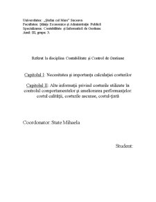 Contabilitate și Control de Gestiune - Pagina 1