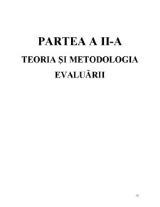 Teoria și Metodologia Evaluării - Pagina 1