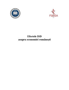 Efectele ISD Asupra Economiei Românești - Pagina 1