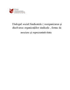 Dialogul Social - Sindicatele - Pagina 1