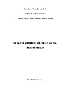 Impactul Erupțiilor Vulcanice asupra Sănătății Umane - Pagina 1