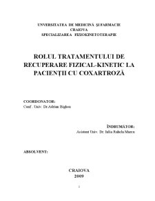 Rolul Tratamentului de Recuperare fizical-kinetic la Pacienții cu Coxartroză - Pagina 2