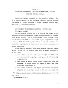 Cadrul Juridic General al Măsurilor Pentru Evitarea Dublei Impozitări Internaționale în Convențiile Fiscale Încheiate de România - Pagina 4