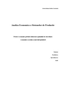 Analiza economică a sistemelor economice - Pagina 1