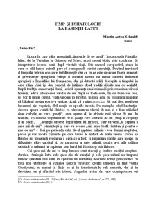 Timp și eshatologie la părintii latini - Martin Anton Schmidt - Pagina 1