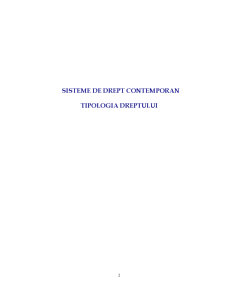 Sisteme de Drept Contemporan - Tipologia Dreptului - Pagina 2