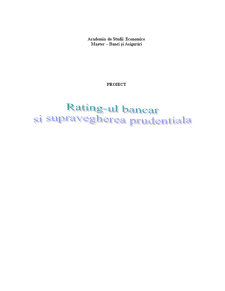 Rating-ul Bancar și Supravegherea Prudentiala - Pagina 1