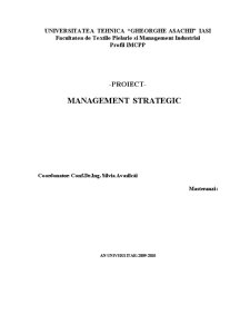 Management Strategic - Dinasty - Pagina 1